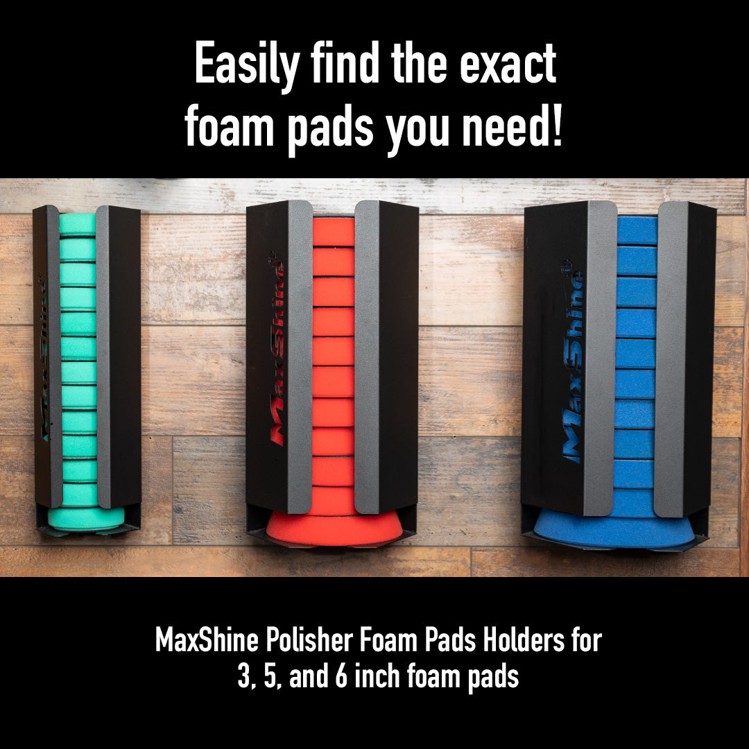 MaxShine 3”, 5″, 6″ Polisher Foam Pads Holders (H04A / H04H / H05H)