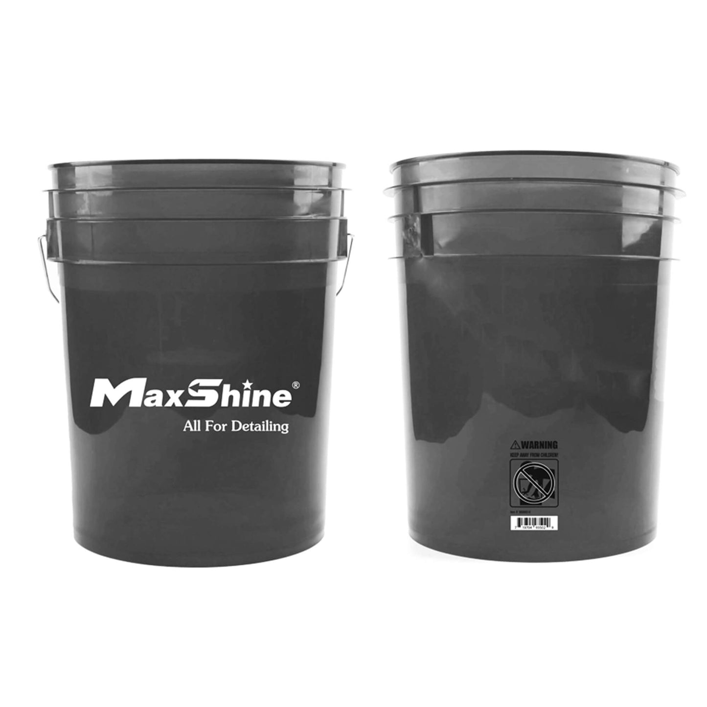 MaxShine Detailing Bucket - 5 GAL (MSB002-R) (MSB002-GN) (MSB002-G)
